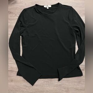 Classic Black Long Sleeve Women's Top